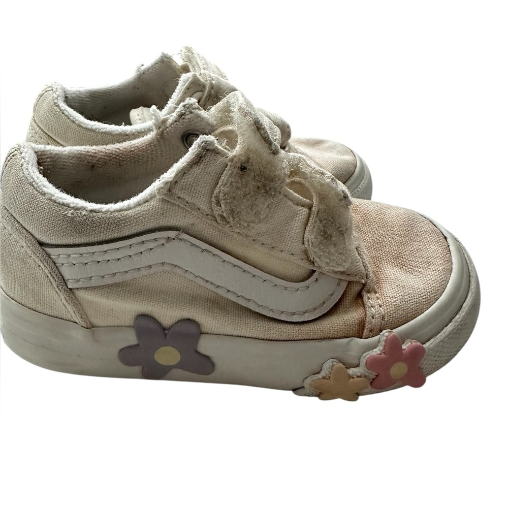 Vans Baby Shoes with Floral Detail (size 5)